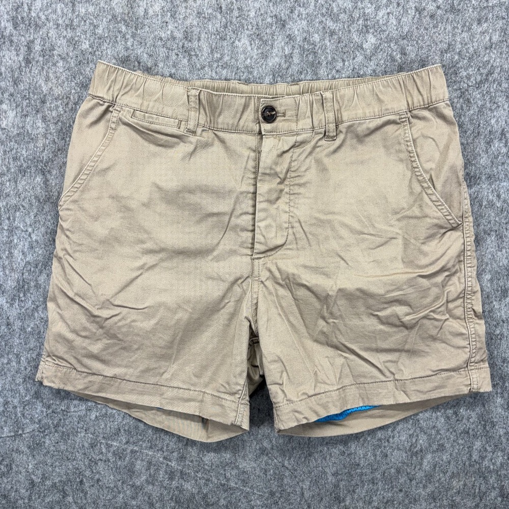 Woof Shorts Men's Medium Tan Khaki Commando Mesh Lined 5" Inseam Freeball Chino